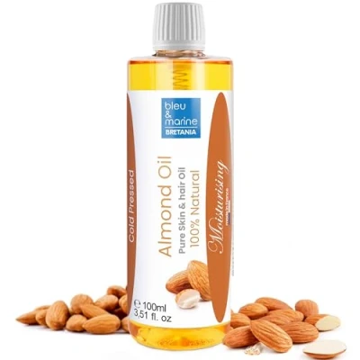Afbeelding van Koudgeperste zoete amandelolie Zwangerschap Lichaam Gezicht Nagelriemolie Anti striae Haarolie Massageolie Baardolie Babybadolie Hydraterende verzorging 1000 ml