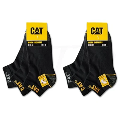 Afbeelding van Caterpillar CAT WORK SNEAKERS Werksneakers, werksokken, sokken, kousen in maat 39 50, 6 paar, zwart, 35/38 EU