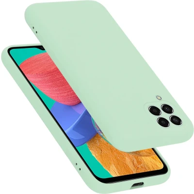Afbeelding van Cadorabo Hoesje geschikt voor Samsung Galaxy M33 5G in LIQUID LICHT GROEN Beschermhoes gemaakt van flexibel TPU silicone Case Cover