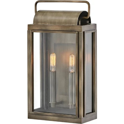 Afbeelding van HINKLEY Buitenwandlamp Sag Harbour, 2 lamps brons