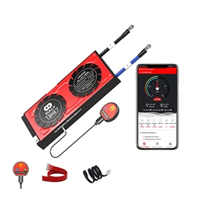 Afbeelding van DALY Smart BMS LiFePO4 4S 12 V 100A Bluetooth PCB Batterij Bescherming Board Management Systeem met Balance Leads Draden en Draadloze Module voor Lithium Ijzer Fosfaat