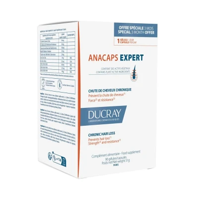 Afbeelding van Ducray Anacaps Expert Chronische Haaruitval 90 Capsules