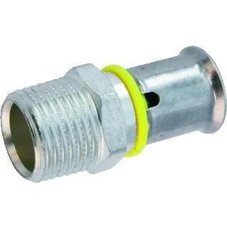 Afbeelding van Wavin Tigris M1 messing overgang perskoppeling gas 32x1bt