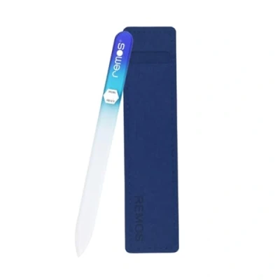 Afbeelding van REMOS nagelvijl van echt gehard glas met dubbelzijdig schuurvlak, blauw