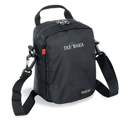 Afbeelding van Tatonka Check In RFID B kleine schoudertas met TÜV gecertificeerde blocker dames en heren 21 x 15 7 cm zwart