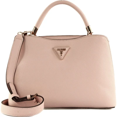 Afbeelding van Guess Gizele Compartment Satchel Handtas, Dames, Maat: One Size, Light rose