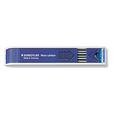 Afbeelding van STAEDTLER Navulling voor vulpotlood Mars carbon, 2 mm, hardheid B, doos met 12 vullingen, 200 B