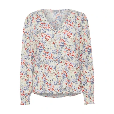 Afbeelding van Fransa Frflowy BL 2 Blouse, Dames, Maat: Small, Birch ao mini flower