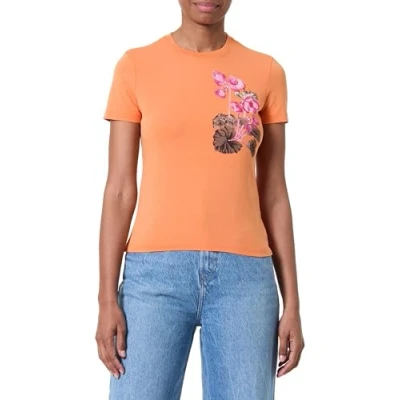 Afbeelding van Desigual Tshirt print, Dames, Maat: Small, Orange