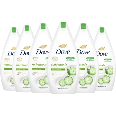 Afbeelding van 6x DOVE Women Douchegel &quot;Refreshing Komkommer &amp; Groene Thee&quot; 450 ml