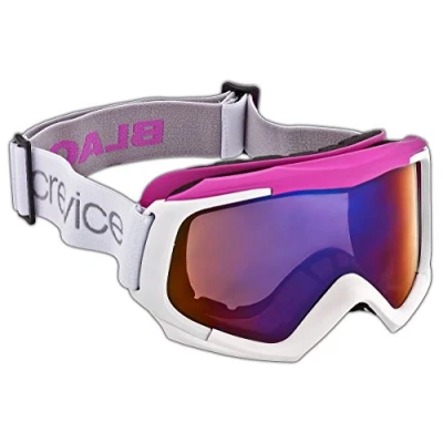 Afbeelding van Black Crevice Dames skibril met dubbele schijf, wit/roze, BCR043488 1