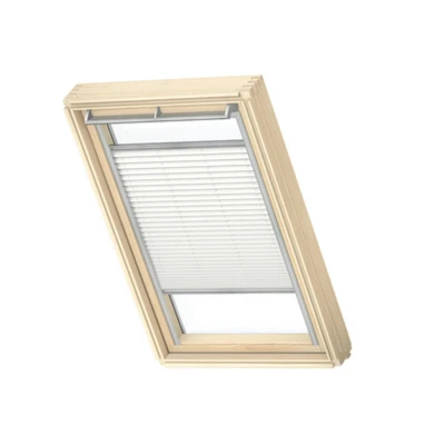 Afbeelding van VELUX Origineel Plisségordijn (FHL), Zilveren Kozijn, C02, Wit