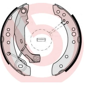 Afbeelding van Brembo Remschoen set S 61 526