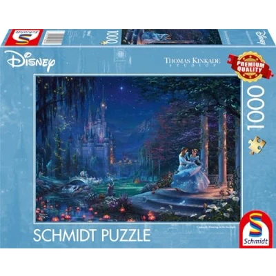 Afbeelding van Schmidt Spiele 58043 Thomas Kinkade, Disney, Assepoester Dancing in The Starlight, puzzel met 1000 stukjes, kleurrijk