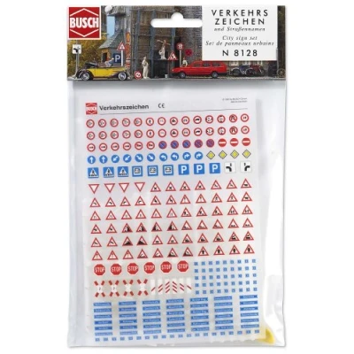 Afbeelding van Busch Verkehrszeichen N (Bu8128) modelbouwsets, hobbybouwspeelgoed voor kinderen, modelverf en accessoires