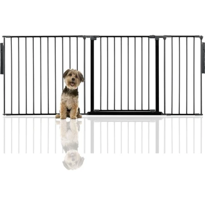 Afbeelding van Bettacare Premium Multi Panel Flexibele Huisdierenbarrière Assortiment, Zwart, tot 190cm Breed (32 opties beschikbaar),Hondenbarrière voor Huisdieren Honden en Puppy&#039;s, Puppybarrière geschikt binnen buitengebruik