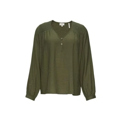 Afbeelding van s.Oliver Blouse met lange mouwen gesmokte details