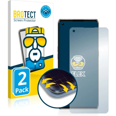 Afbeelding van BROTECT Screenprotector voor Oppo Find X3 Neo Folie Beschermfolie transparant volledig dekking (2 Stuks)