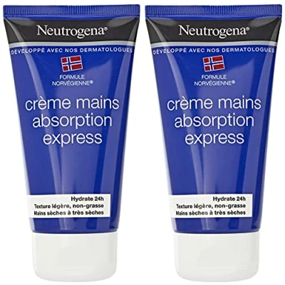 Afbeelding van Neutrogena Express Absorption Hand Cream Set van 2 x 75 ml
