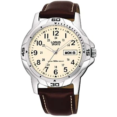 Afbeelding van Lorus Herenhorloge analoog leer RXN49BX9