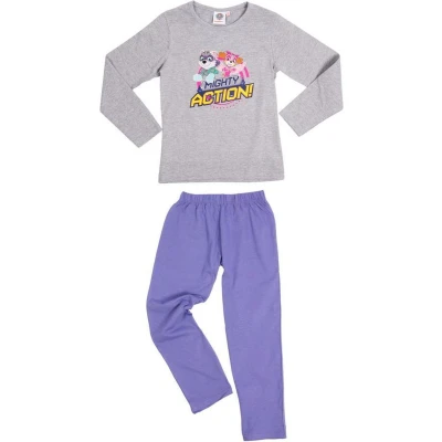 Afbeelding van Paw Patrol Pyjama Katoen Grijs/Lila maat 110/116