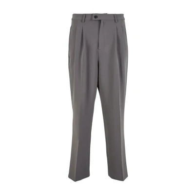Afbeelding van Urban Classics Double Pleated Chino, Heren, Maat: 28, Cloudgrey