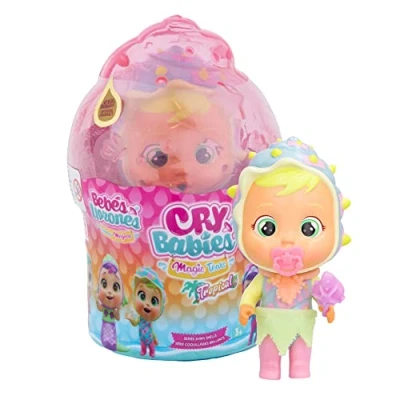 Afbeelding van Cry Babies Magic Tears Tropical Shiny Shells Sandy Verzamelpop die schuimige tranen huilt met 8 accessoires speelgoed en cadeau voor meisjes jongens vanaf 3 jaar