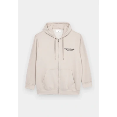 Afbeelding van Jack &amp; Jones Jorvesterbro ZIP HOOD Sweater met rits, Heren, Maat: 6XL, Moonbeam