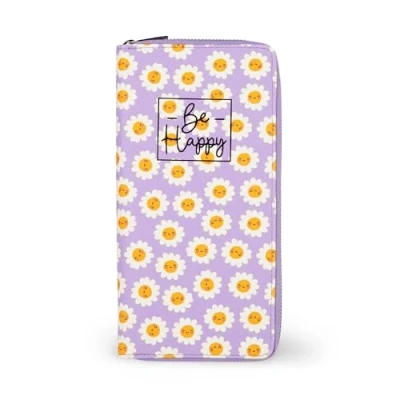 Afbeelding van Legami Reisdocumententas, reisorganizer, ID kaarthouder, RFID blokkering, 4 grote vakken, 7 kleine ritssluiting, 11 x 24 3 cm, Daisy thema, Roze, L, Casual