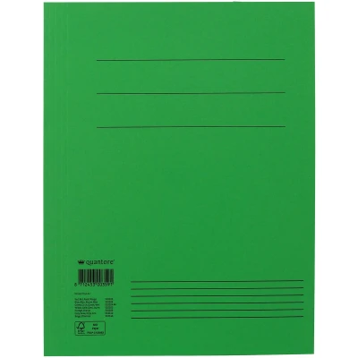 Afbeelding van Dossiermap Quantore A4 320gr groen Omdoos a 10 stuk stuks
