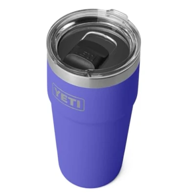 Afbeelding van YETI Rambler Cup, Vacuum Insulated Stainless Steel Stackable Cup with Magslider Lid, Ultra Marine Violet, 20 oz (591 ml)