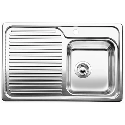 Afbeelding van Blanco spoelbak Classic 40 S rechts opbouw RVS 511124