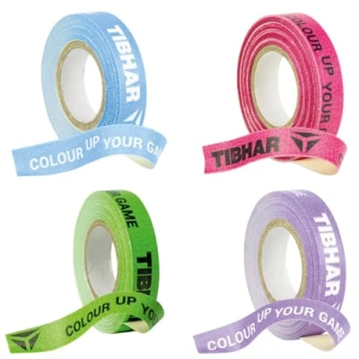 Afbeelding van Tibhar Tafeltennis randband Color 10mm breed 5m lang roze violet blauw groen (blauw)