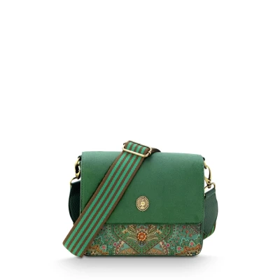 Afbeelding van Pip Studio Fenna Crossbody Tas Dames Jabali Groen 25x7x20cm