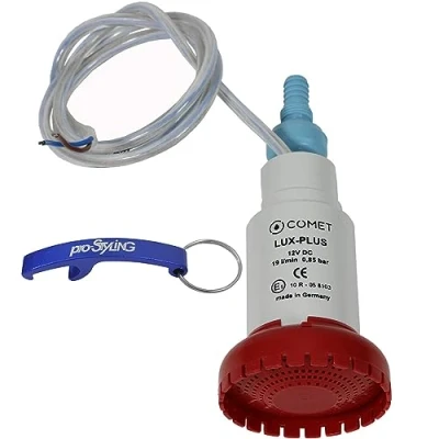 Afbeelding van Comet LUX Plus Dompelpomp, waterpomp met terugslagventiel + filter, 12 V, 19 liter, camper, caravan, camping, boot