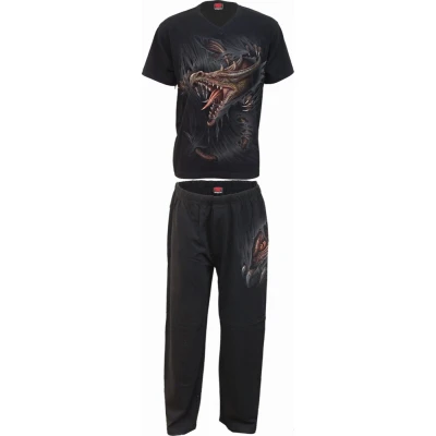 Afbeelding van Spiral Breaking Out Pyjama zwart XL Katoen Everyday Goth