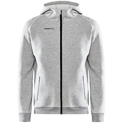 Afbeelding van Trui Craft Men Core Soul Full Zip Hood Grey Melange XXXL