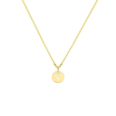 Afbeelding van Collier Sterrenbeeld 41 + 4 Cm Zilver Verguld (Geel)