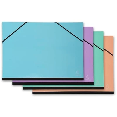 Afbeelding van Tekenmap, set 10 stuks in verschillende kleuren Exacompta