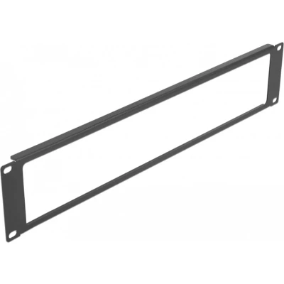 Afbeelding van Delock 19″ netwerk kast paneel met opening 2 U zwart