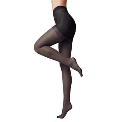 Afbeelding van Conte elegant vormgevende damespanty met push up effect dames vormende panty glad X PRESS 20 grafietkleur Maat 6 Zwart 2