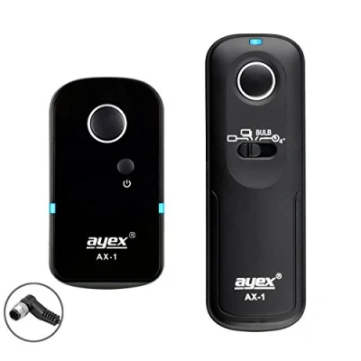 Afbeelding van ayex Draadloze afstandsbediening AX 1 compatibel Met Nikon (DC0) bijv. D850 D810 D800 D700 D5 D4(S) D3, Fujifilm Finepix, Kodak vele functies zoals serieactivering BULB