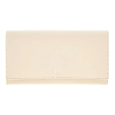 Afbeelding van GUESS Leren Identiteitskaarthoesje Wallet Travel Lamb Beige