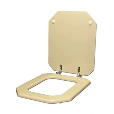 Afbeelding van Wc bril voor DURAVIT 1930 achthoekig pergamon scharnier chroom