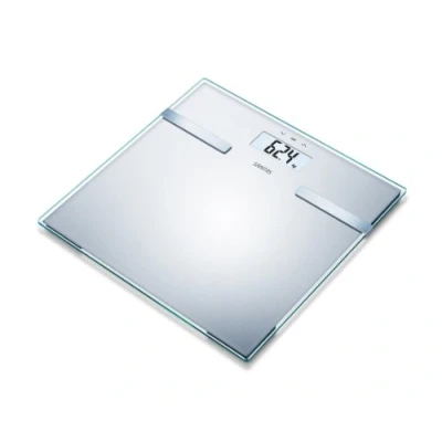 Afbeelding van Sanitas SBF 14 Personenweegschaal Lichaamsanalyse Veiligheidsglas LCD display 5 Activiteitenniveaus 10 Pers. gebruikersgeheugen Tot 180 kg Overbelasting indicatie Automatische uitschakeling Incl. batterij 3 Jaar garantie