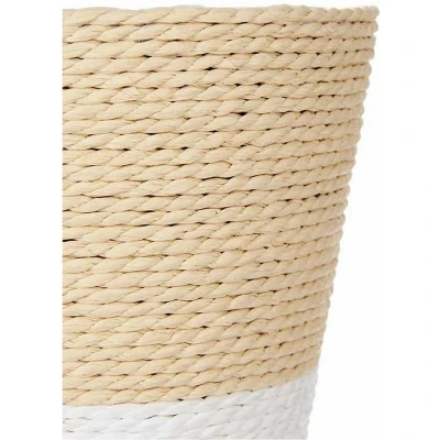 Afbeelding van Grondlegger Natuurlijk Bruin Touw Plastic Wit/Natuurlijk (15 x 14 15 cm)