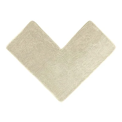 Afbeelding van Badmat Crème Badkamer Tapijt kan gecombineerd worden tot een set Antislip &amp; Maschinewasbaar Toiletmat 50 x 100 cm