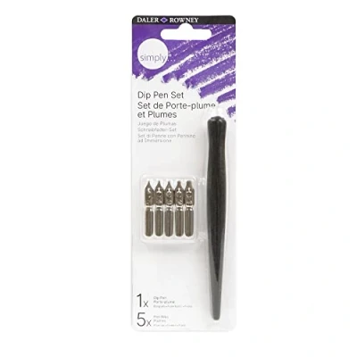 Afbeelding van Daler Rowney Simply Accessoires, zwart, 1 pen, 5 penpunten