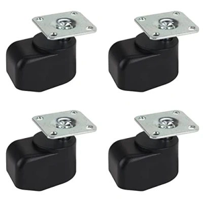 Afbeelding van Dörner + Helmer Set van 4 enkelvoudige rolrollen 25 mm met TPE wiel, draagkracht 120 kg/set