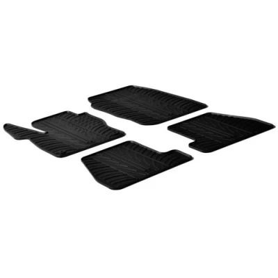 Afbeelding van Gledring Rubbermatten passend voor Ford Focus 3/5 deurs + ST 2011 2015 (T profiel 4 delig montageclips)
